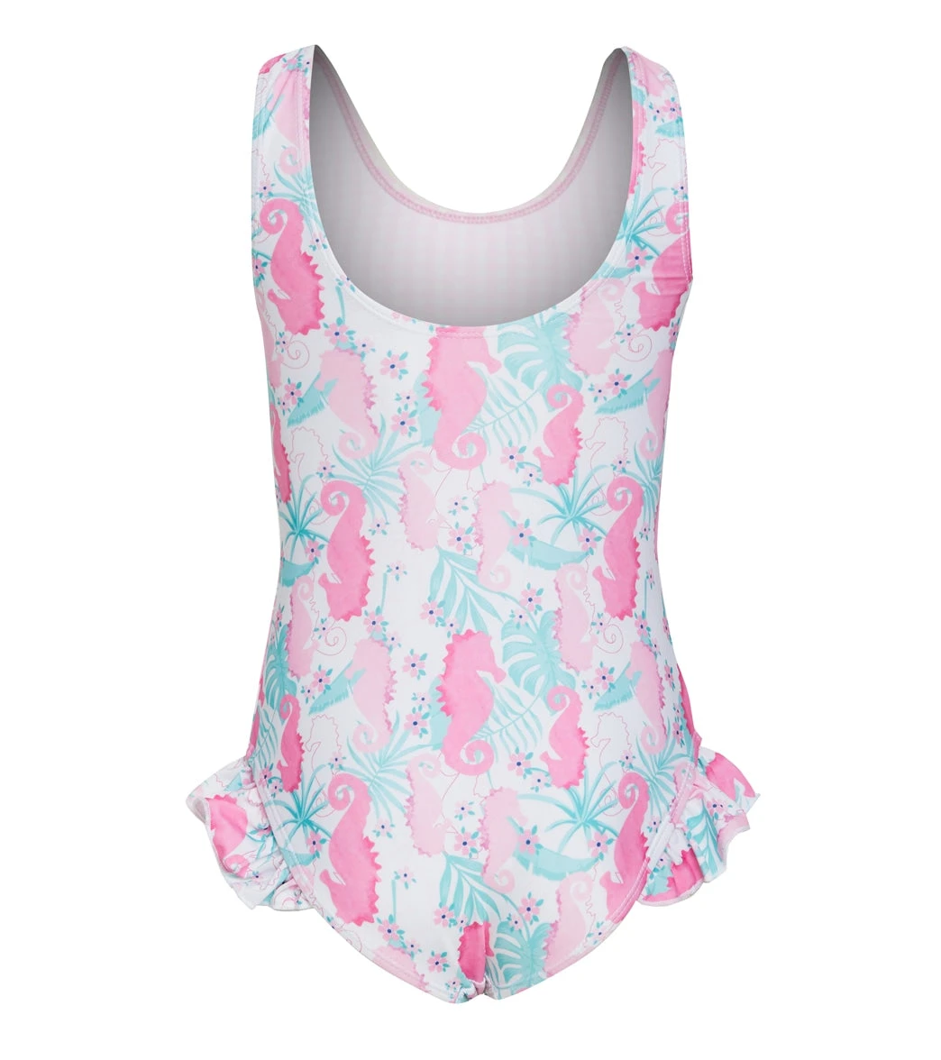 Girls' Magic Seahorse Delaney UPF 50+ Delaney One Piece Swimsuit (Baby, Toddler, Little Kid) - Image 2