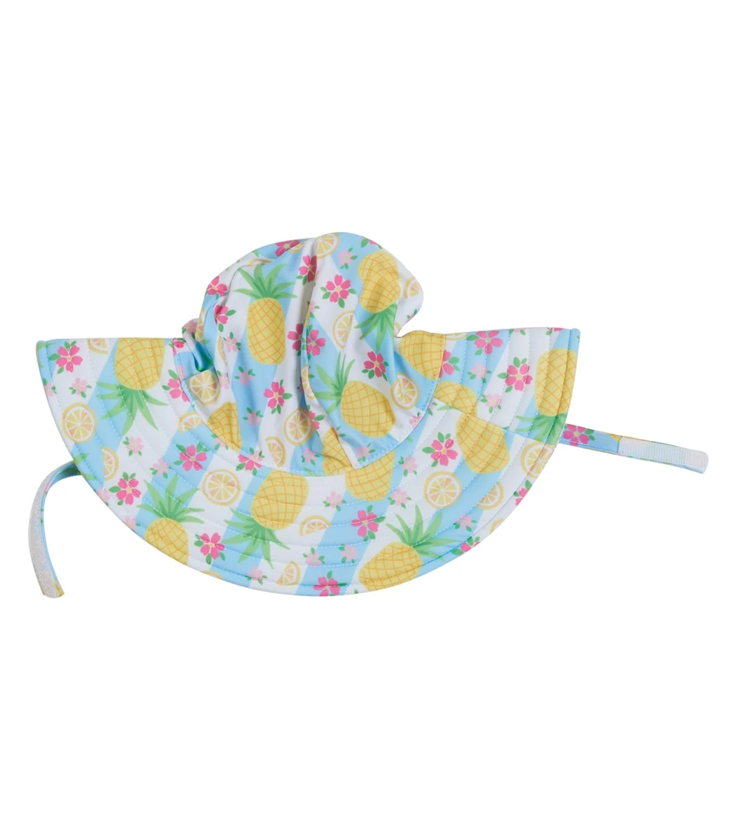 Girls' Pineapple Passion UPF 50+ Summer Splash Swim Hat - Image 2