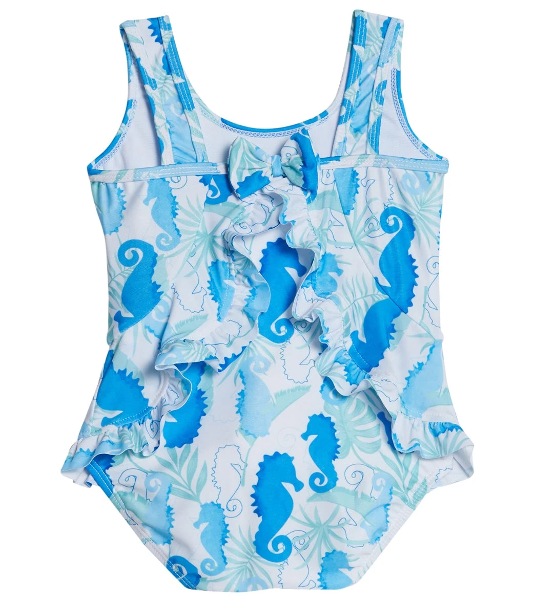 Girls' Botanical Turtles Stella UPF 50+ Ruffle One Piece Swimsuit (Baby) - Image 2