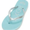Roxy Girls' Viva Sparkle Flip Flops (Little Kid, Big Kid)