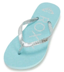 Roxy Girls' Viva Sparkle Flip Flops (Little Kid, Big Kid)