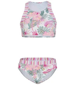 Seafolly Girls' Island In The Sun Two Piece Bikini Set (Big Kid)