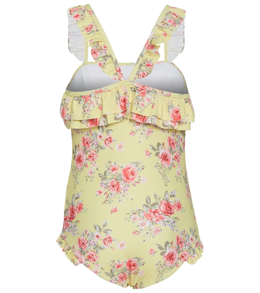 Seafolly Girls' Paradise Garden Ruffle Bandeau One Piece Swimsuit (Baby, Toddler, Little Kid) - Image 2