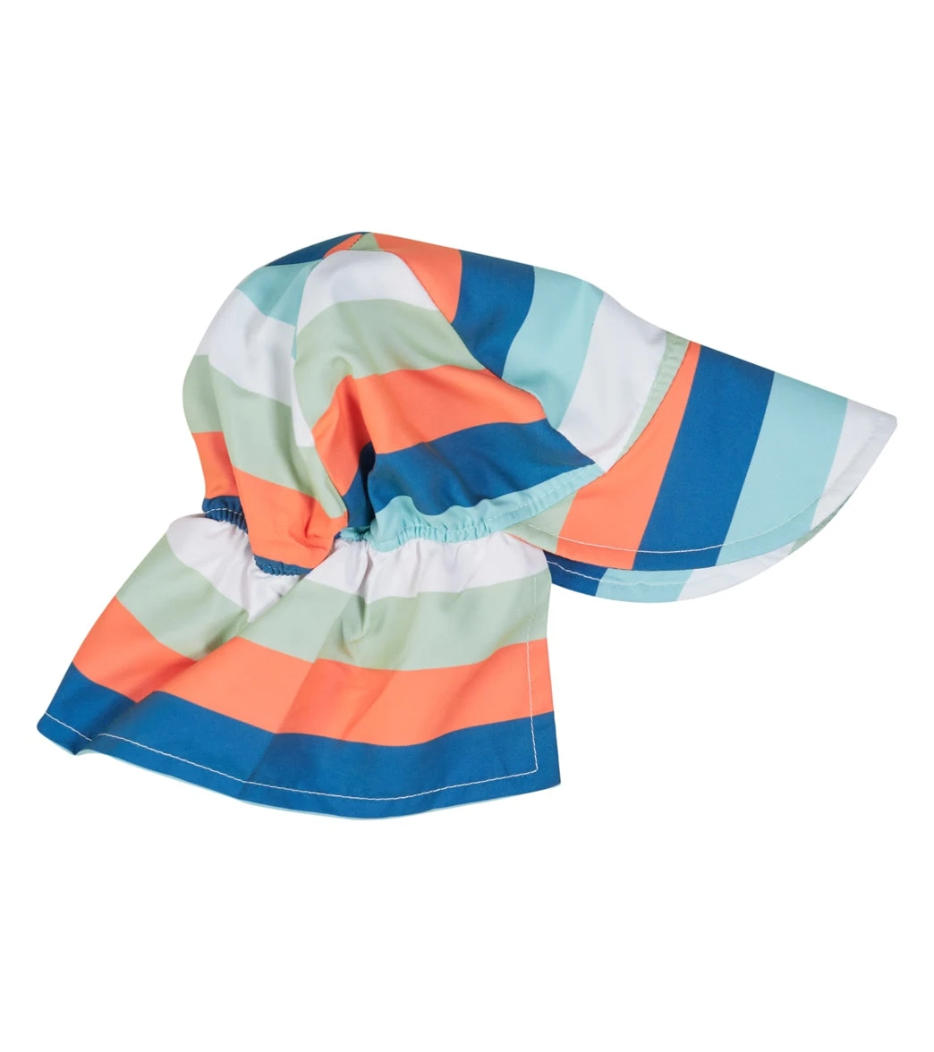 Boys' Venice Stripe UPF 50+ Original Flap Hat - Image 2
