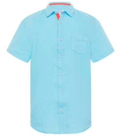 Boys' Peter Linen Short Sleeve Shirt (Toddler, Little Kid, Big Kid)