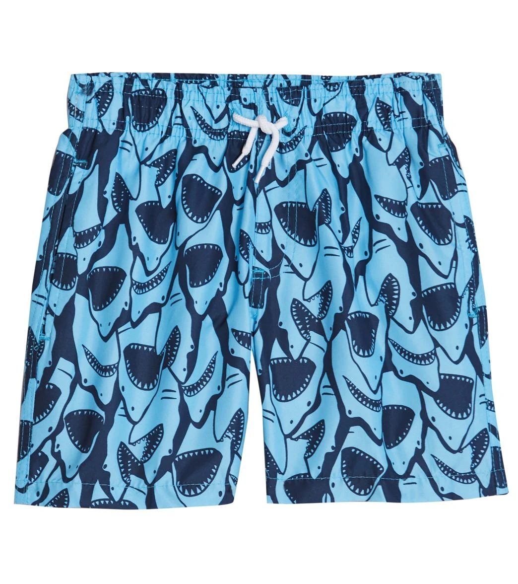 Boys' Shark Camp Shirt & Swim Trunks Set (Big Kid) - Image 5