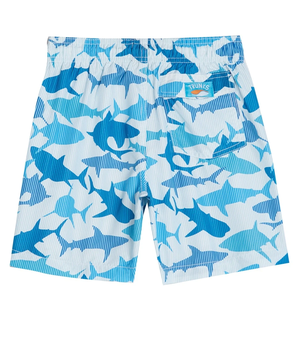Boys' Stripe Sharks 2-Pack Swim Trunks (Big Kid) - Image 2