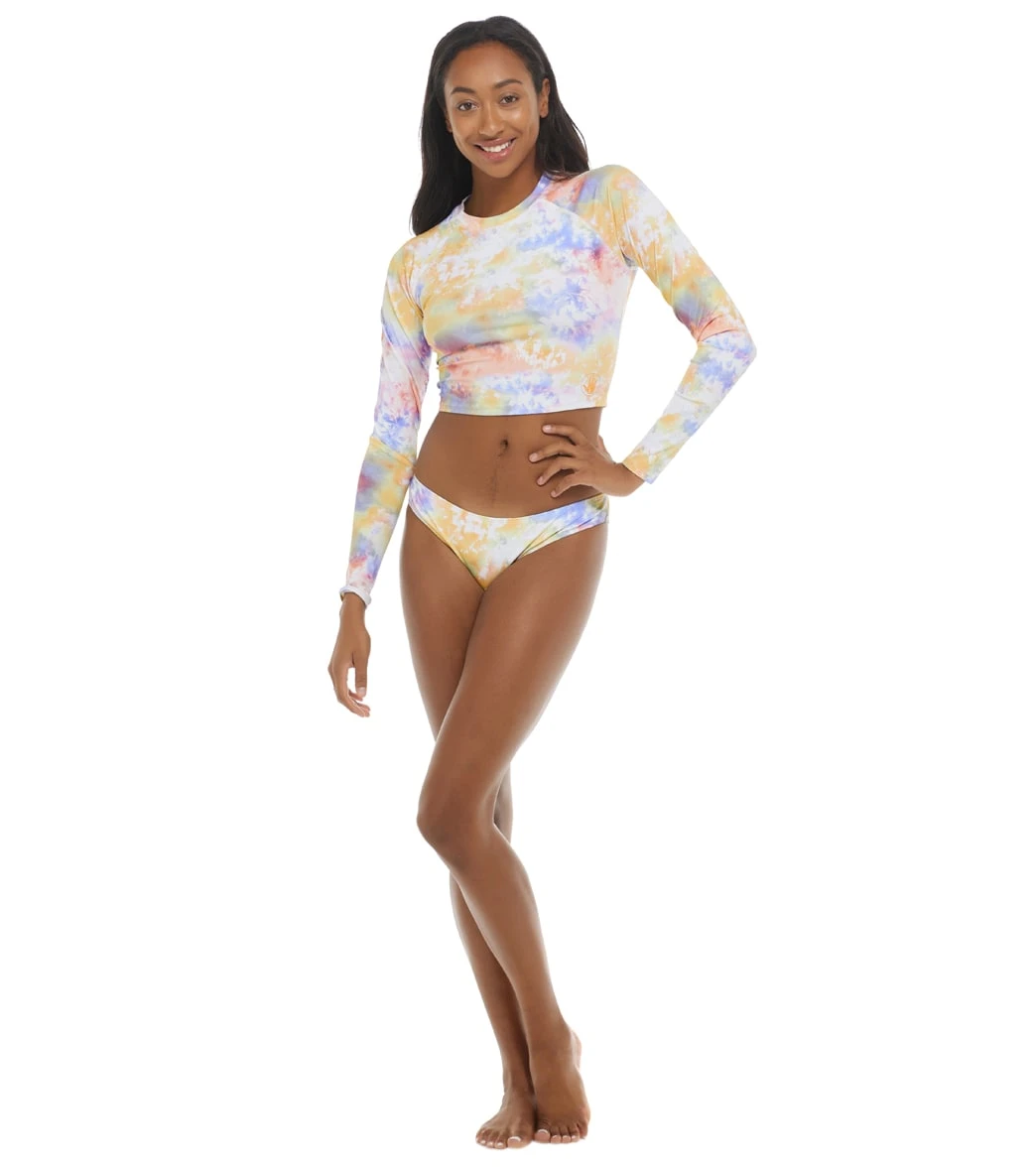 Body Glove Women's Illusion Let It Be Crop Long Sleeve UPF 50 Rash Guard - Image 4