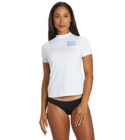 Billabong Women's Core Loose Fit Short Sleeve UPF 50 Surf Shirt