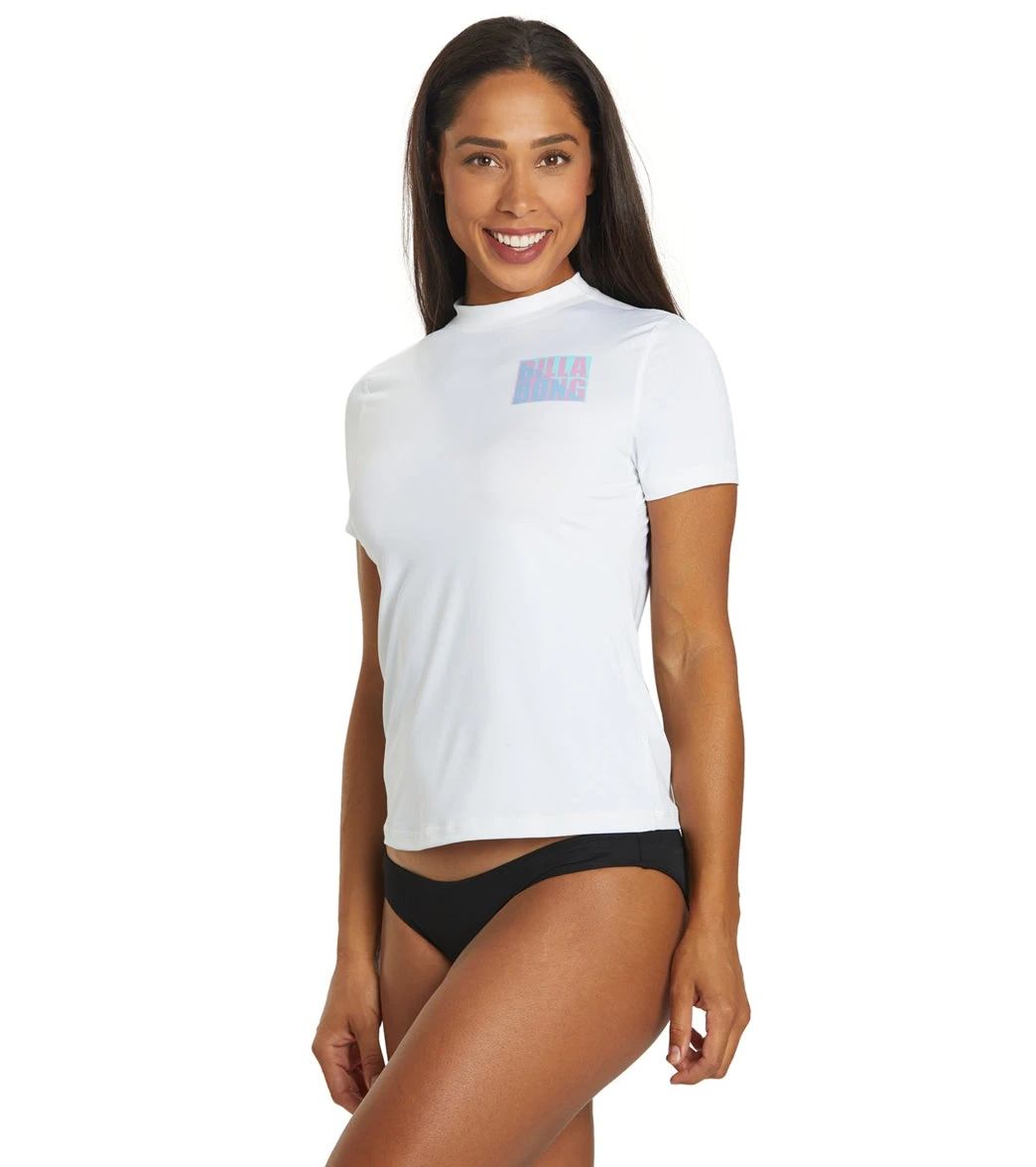 Billabong Women's Core Loose Fit Short Sleeve UPF 50 Surf Shirt - Image 4