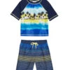 Boys' Blue Crush Short Sleeve Rashguard Set (Baby, Toddler)