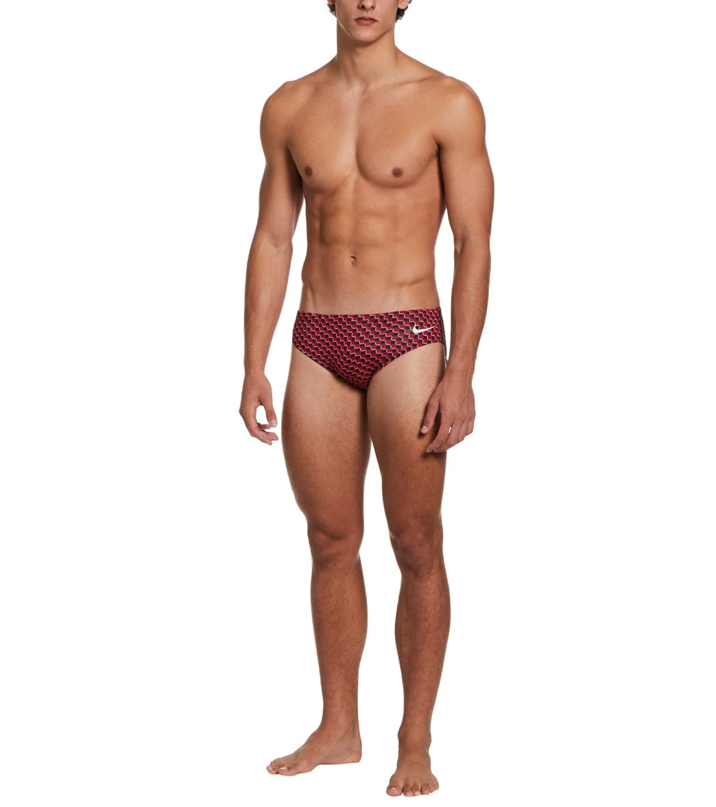 Nike Men's Drippy Check Brief Swimsuit - Image 3