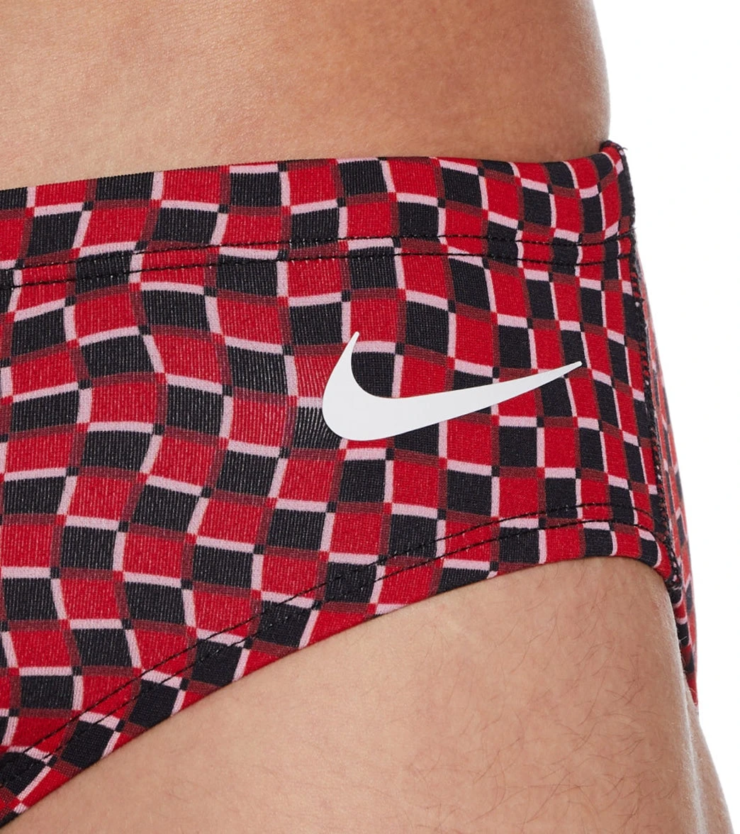 Nike Men's Drippy Check Brief Swimsuit - Image 4