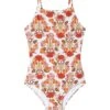Seafolly Girls' Papillon Reversible One Piece Swimsuit (Big Kid)