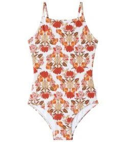 Seafolly Girls' Papillon Reversible One Piece Swimsuit (Big Kid)