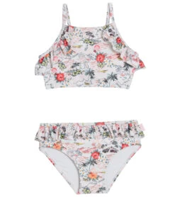 Seafolly Girls' Coast To Coast Two Piece Halter Bikini Set (Baby, Toddler, Little Kid)