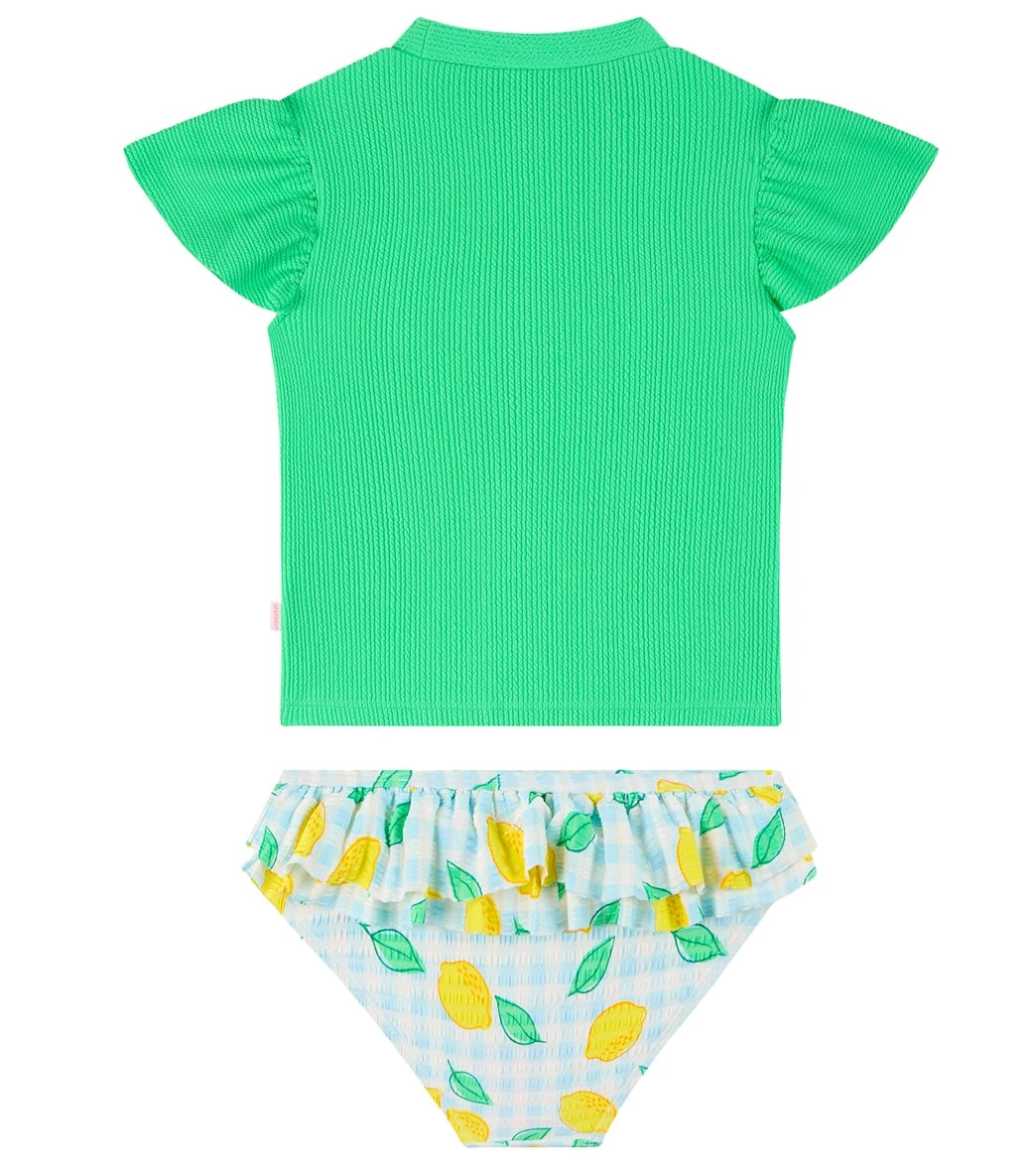 Seafolly Girls' Lisbon Two Piece Rash Guard Set (Baby, Toddler, Little Kid) - Image 2