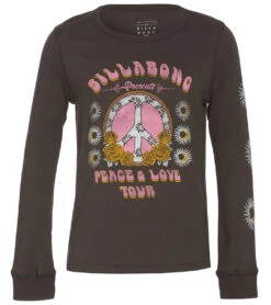 Billabong Girls' Peace Be The Journey Long Sleeve Tee (Little Kid, Big Kid)