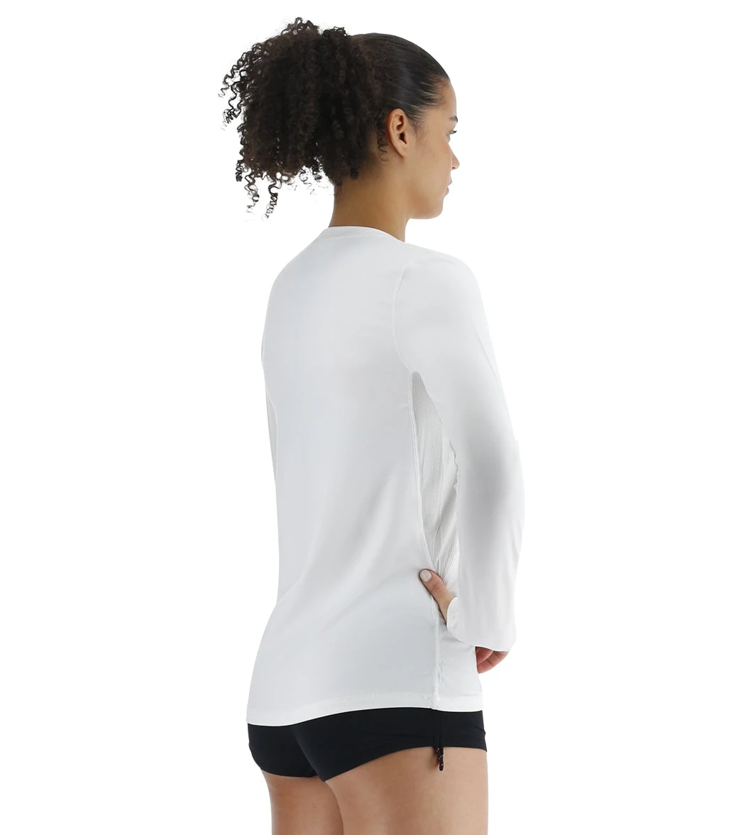 TYR Women's SunDefense Vented Long Sleeve UPF 50+ Swim Shirt - Image 4
