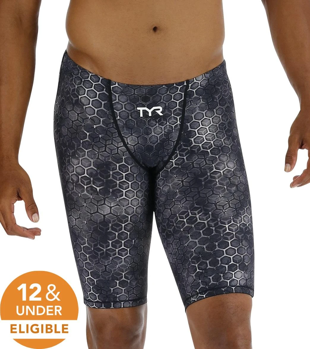 TYR Men's Akurra Thresher Short Jammer Tech Suit Swimsuit - Image 2