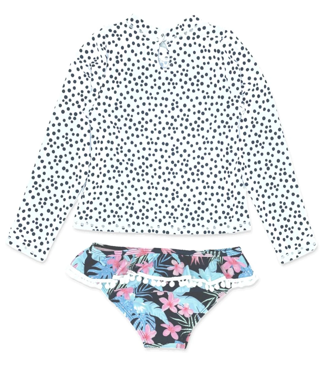 Girls' Sandy Toes Long Sleeve Two Piece Set (Toddler, Little Kid) - Image 2