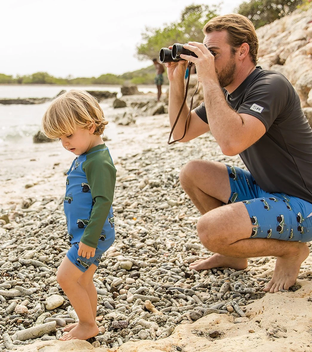 Boys' Surf Safari Long Sleeve One Piece Swimsuit (Baby) - Image 3