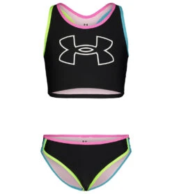 Under Armour Girls' UA Racer Two Piece Midkini Set (Big Kid)