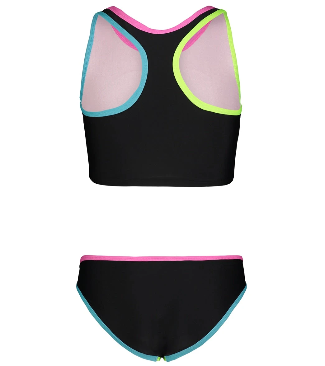 Under Armour Girls' UA Racer Two Piece Midkini Set (Big Kid) - Image 2