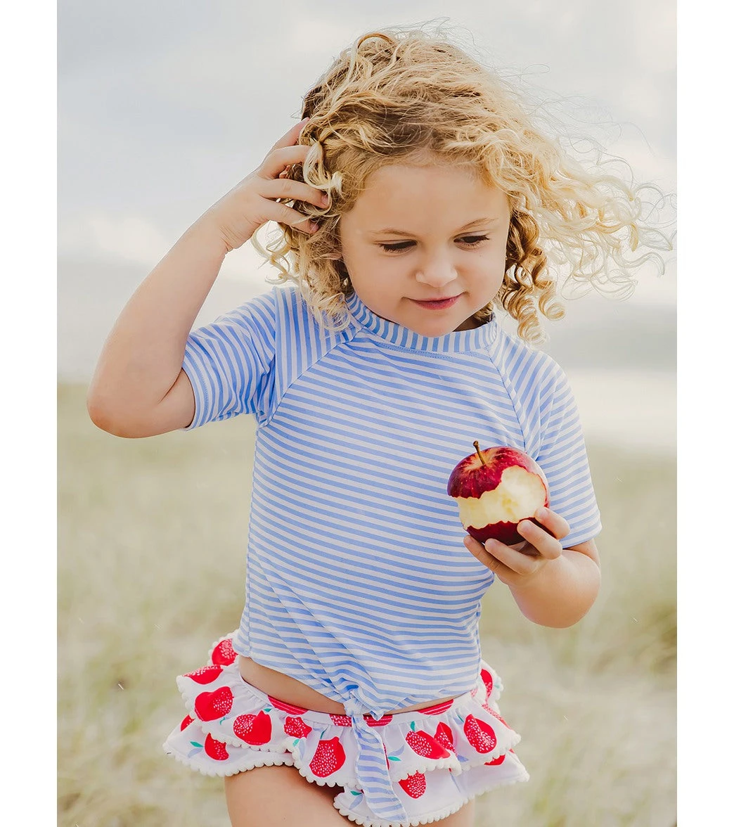 Girls' Juicy Fruit Short Sleeve Rashguard Set (Baby, Toddler, Little Kid) - Image 3