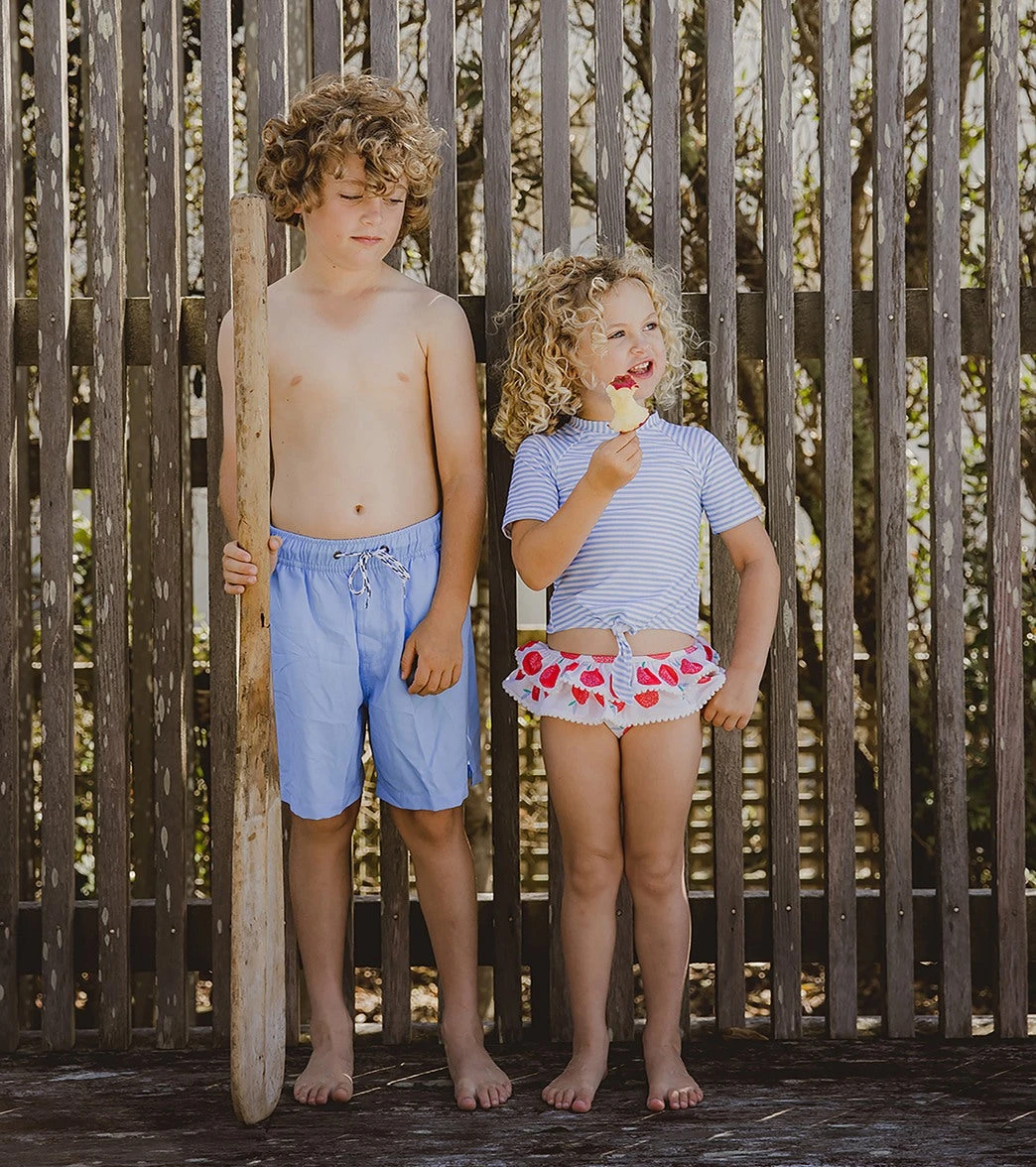 Girls' Juicy Fruit Short Sleeve Rashguard Set (Baby, Toddler, Little Kid) - Image 6