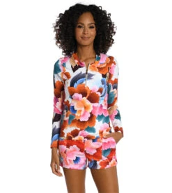 Women's Floral Rhythm Rash Guard