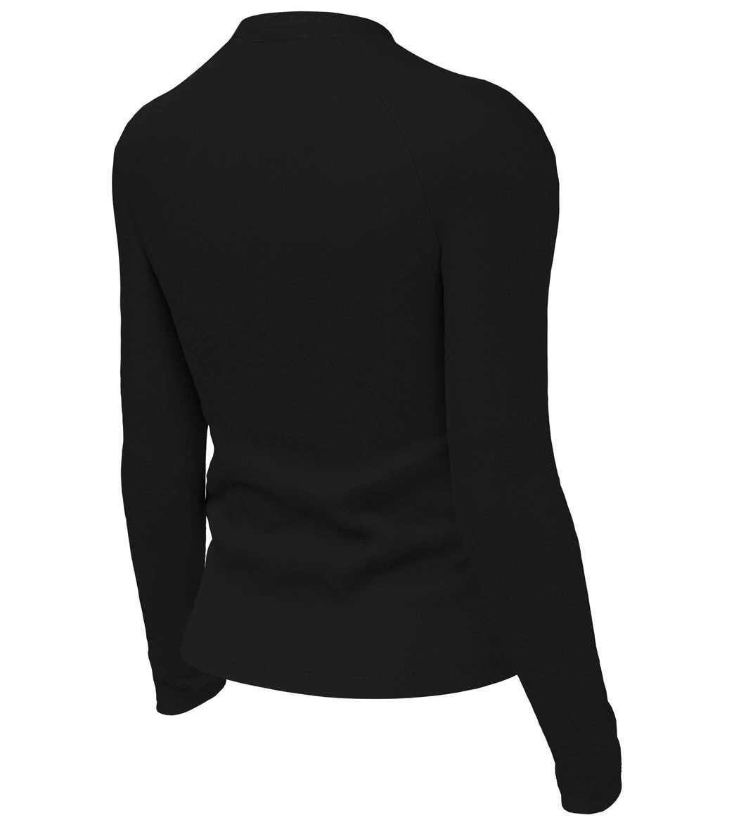 Nike Girls' Swoosh Long Sleeve Rashguard (Big Kid) - Image 3