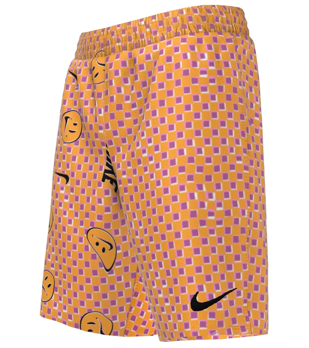 Nike Boys' Smiles Check Swim Trunks (Big Kid)