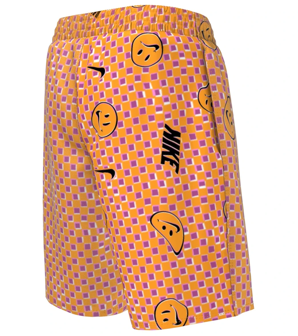 Nike Boys' Smiles Check Swim Trunks (Big Kid) - Image 3
