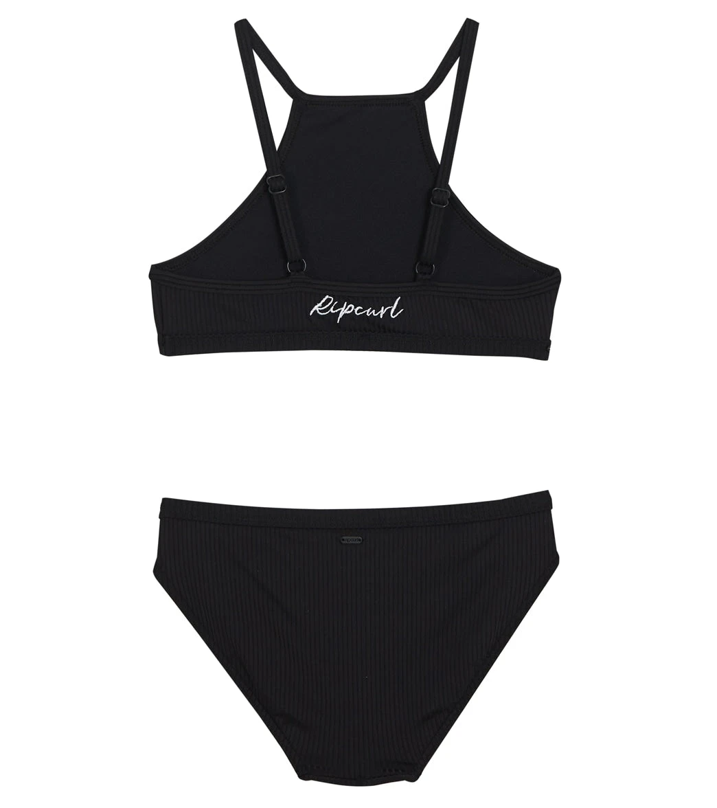 Rip Curl Girls' Lux Rib Two Piece Bikini Set (Big Kid) - Image 2