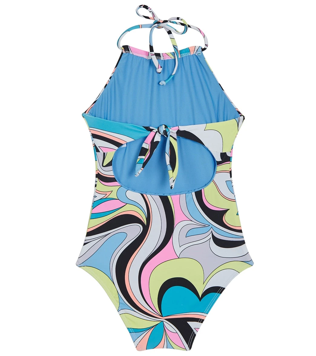 Girls' Love Shack High Neck One Piece Swimsuit (Big Kid) - Image 2
