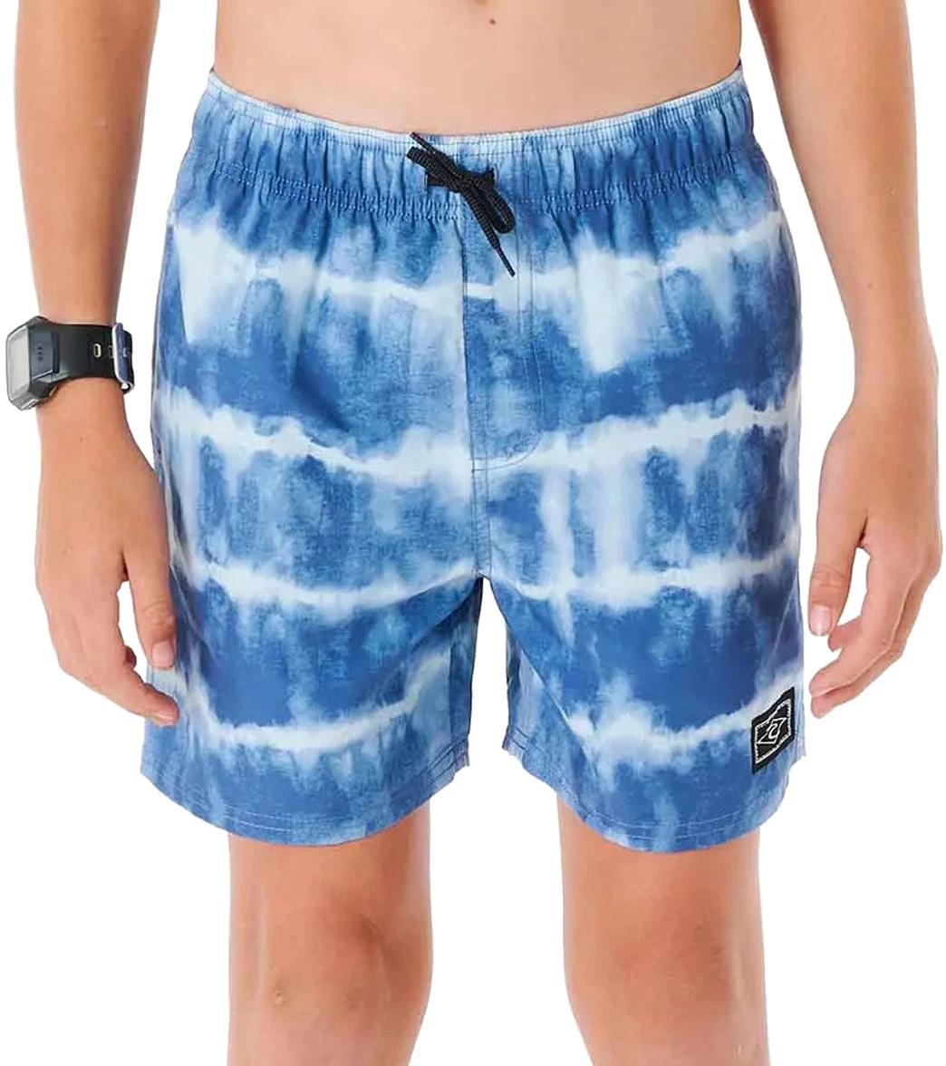 Rip Curl Boys' Tube Heads Dye Swim Trunks (Big Kid)